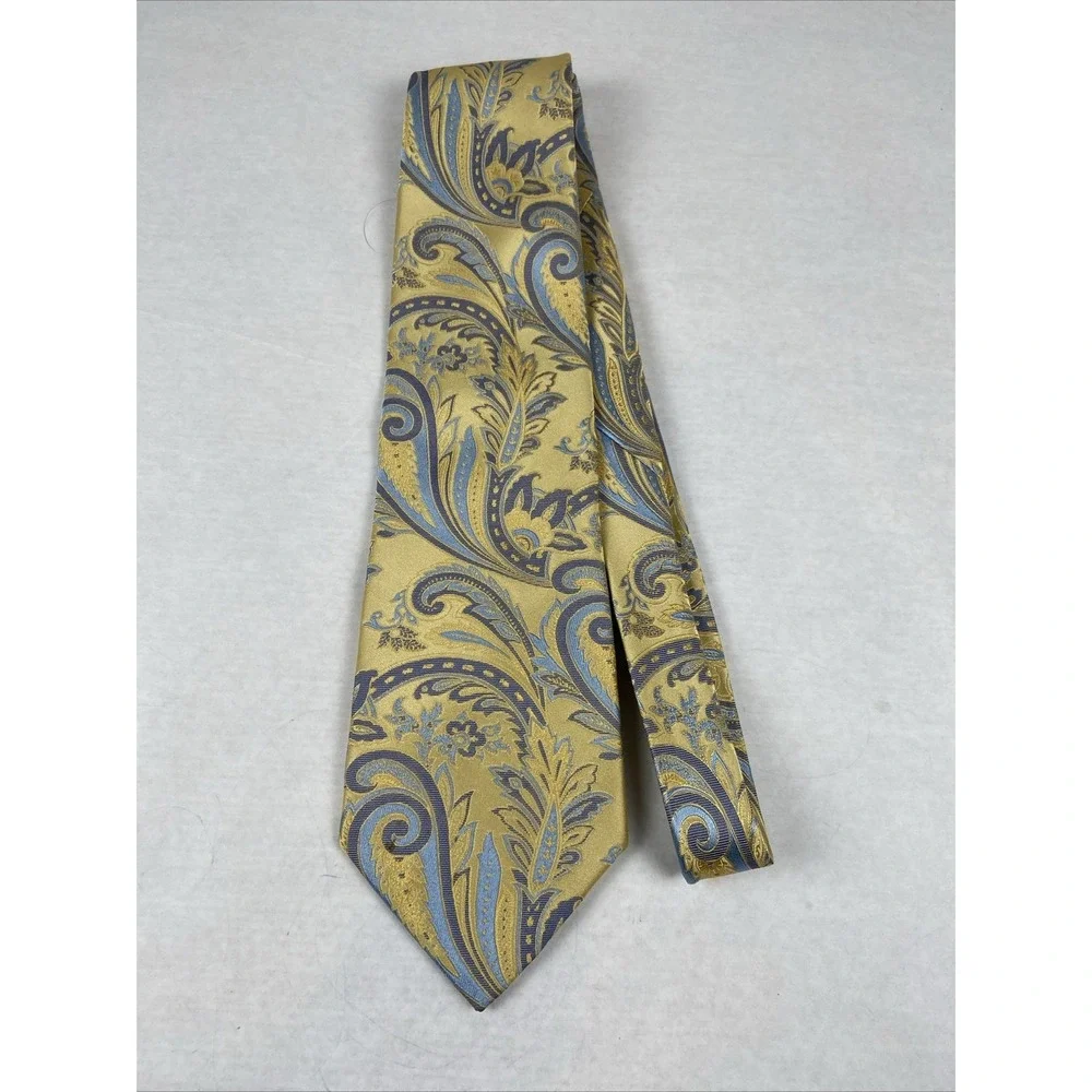 STEVE HARVEY MULTICOLOR FLORAL PAISLEY WOVEN 100% POLYESTER NECK TIE